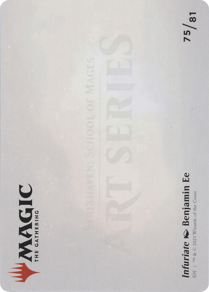 Infuriate // Infuriate (ASTX-075) (Borderless) [Strixhaven Art Series] Foil
