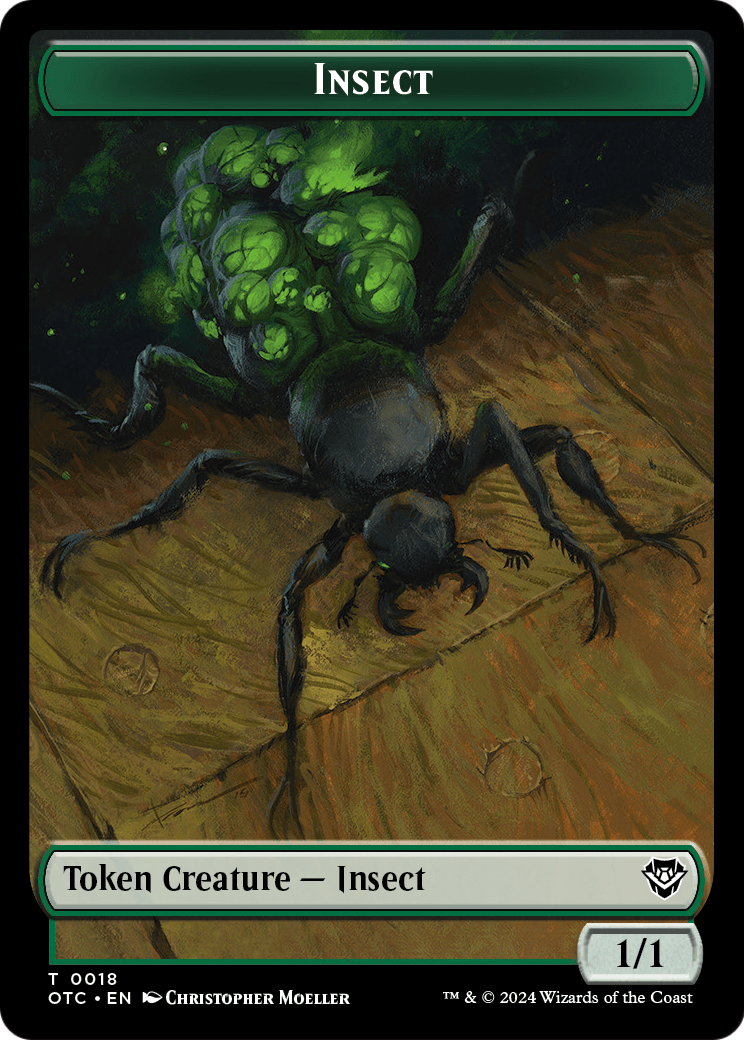 Insect (TOTC-018) [Outlaws of Thunder Junction Commander Tokens]