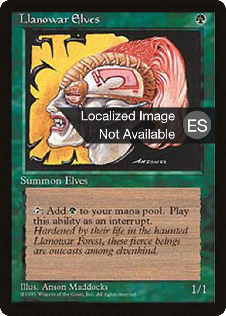 Llanowar Elves (4BB-145) [Fourth Edition Foreign Black Border]