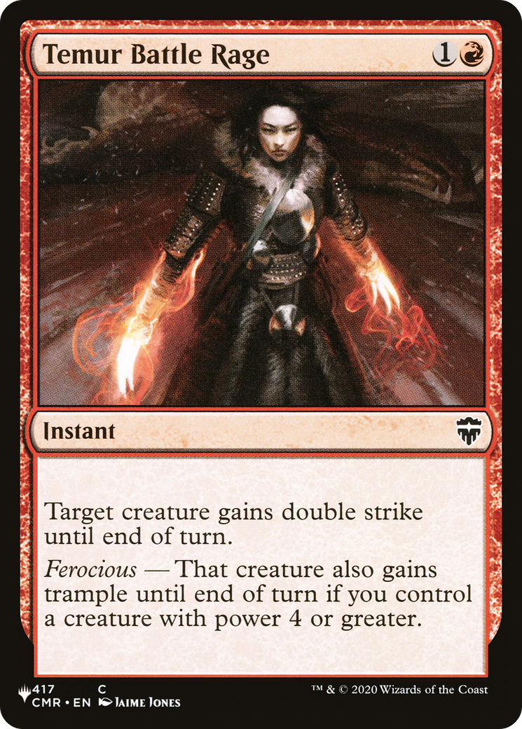 Temur Battle Rage (CMR) (LIST-417) [The List]