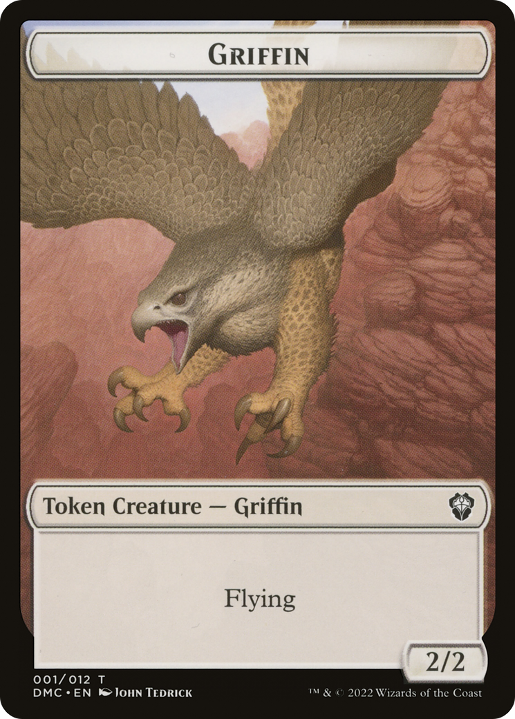 Griffin (TDMC-001) [Dominaria United Commander Tokens] Foil