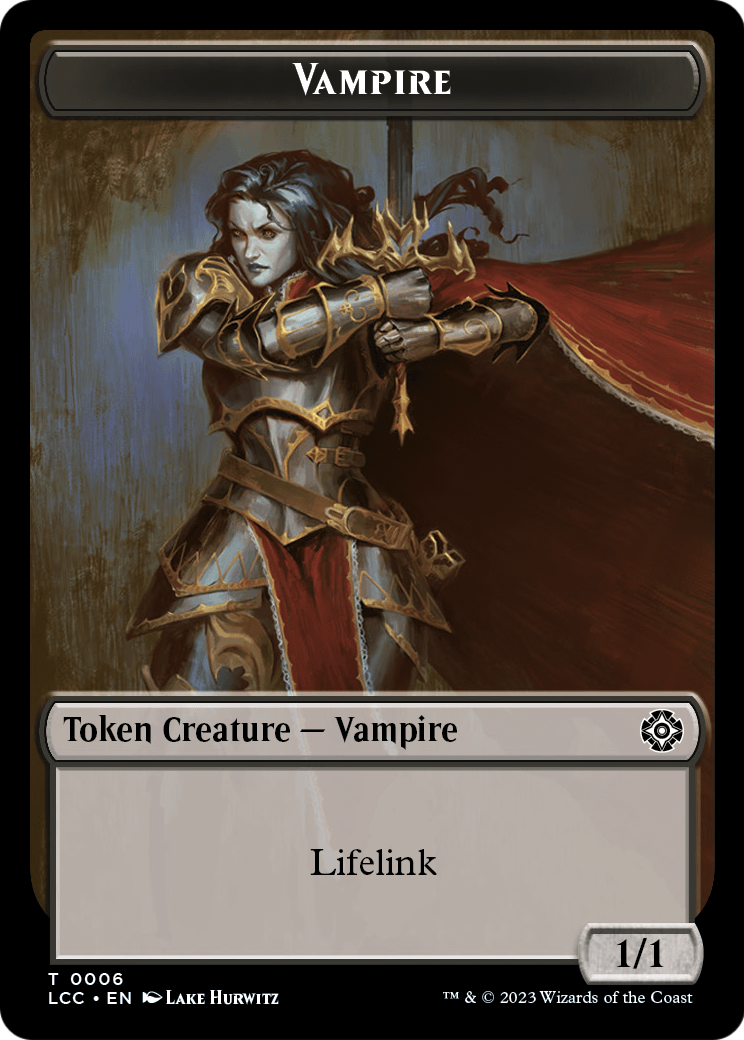 Vampire (TLCC-006) [The Lost Caverns of Ixalan Commander Tokens] Foil