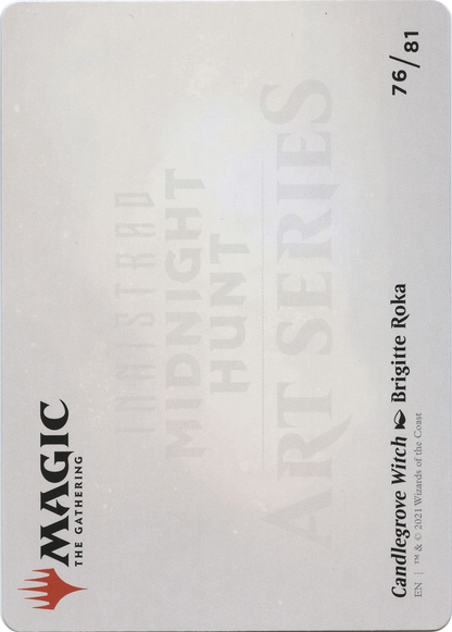 Candlegrove Witch // Candlegrove Witch (AMID-076) (Borderless) [Midnight Hunt Art Series] Foil
