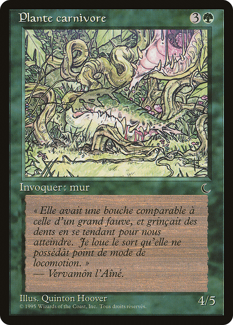 Carnivorous Plant (French) - "Plante carnivore" (REN-117) [Renaissance]