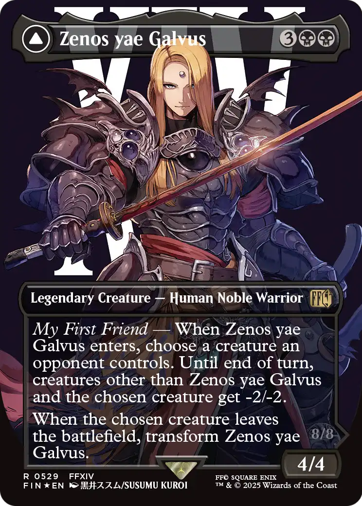 Zenos yae Galvus // Shinryu, Transcendent Rival (Borderless) (Surge Foil) [FINAL FANTASY]