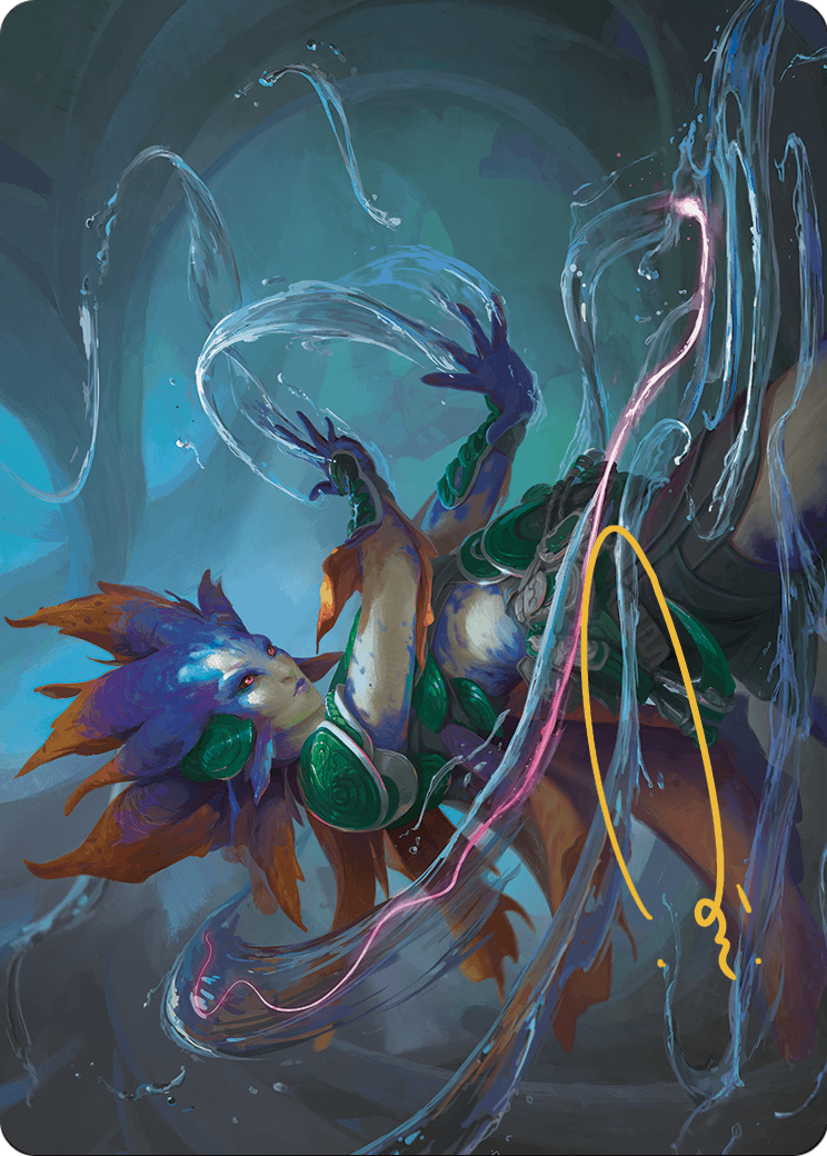 Nicanzil, Current Conductor // Nicanzil, Current Conductor (ALCI-036) (Borderless) [The Lost Caverns of Ixalan Art Series] Foil