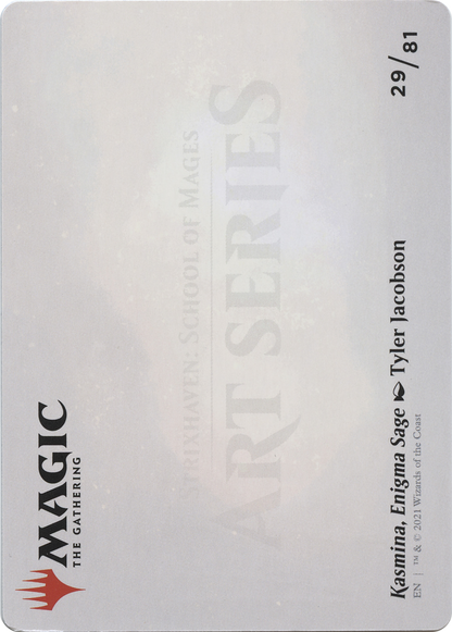 Kasmina, Enigma Sage // Kasmina, Enigma Sage (ASTX-029) (Borderless) [Strixhaven Art Series] Foil