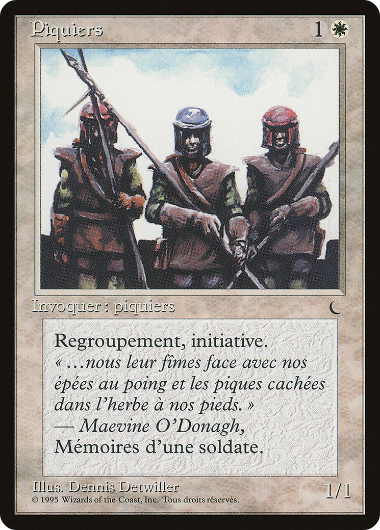 Pikemen (French) - "Piquiers" (REN-018) [Renaissance]