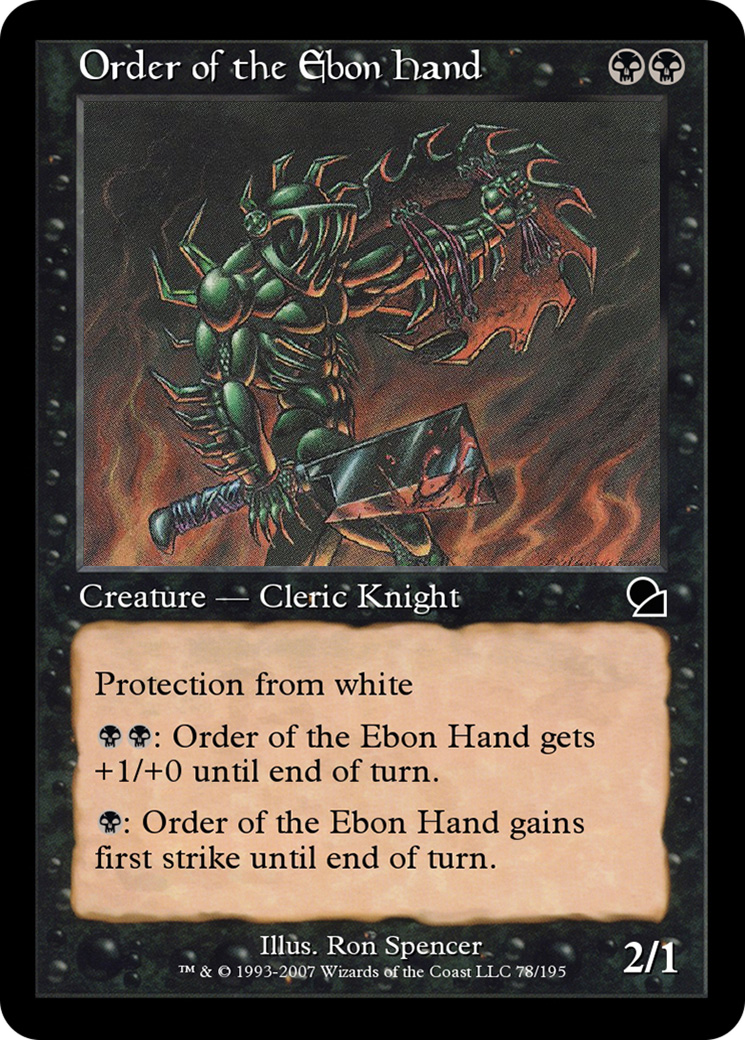 Order of the Ebon Hand (ME1-078) [Masters Edition]