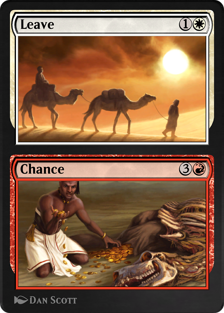 Leave // Chance (AKR-242) [Amonkhet Remastered]