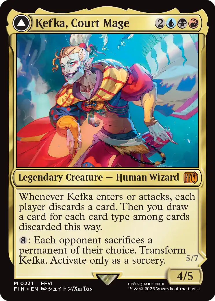 Kefka, Court Mage // Kefka, Ruler of Ruin [FINAL FANTASY]