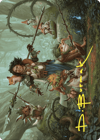 Ellivere of the Wild Court // Ellivere of the Wild Court (AWOE-049) (Borderless) [Wilds of Eldraine Art Series] Foil