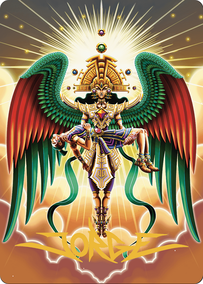 Resplendent Angel // Resplendent Angel (ALCI-059) (Borderless) [The Lost Caverns of Ixalan Art Series] Foil
