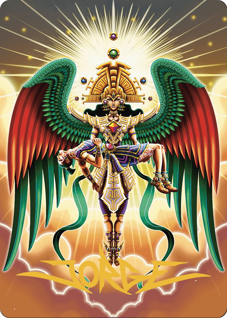 Resplendent Angel // Resplendent Angel (ALCI-059) (Borderless) [The Lost Caverns of Ixalan Art Series]