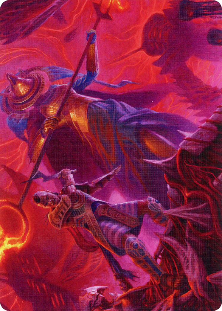Djeru and Hazoret // Djeru and Hazoret (AMOM-044) (Borderless) [March of the Machine Art Series] Foil