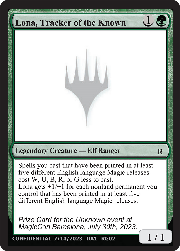 Lona, Tracker of the Known (UNK-RG02C) [Unknown Event]