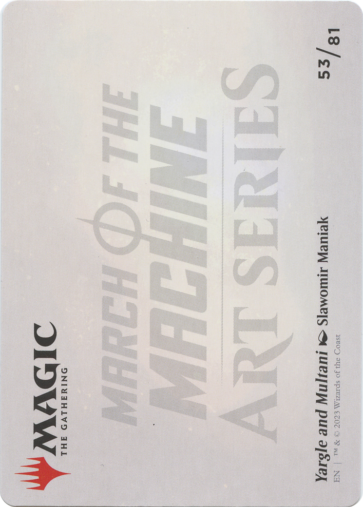 Yargle and Multani // Yargle and Multani (AMOM-053) (Borderless) [March of the Machine Art Series]