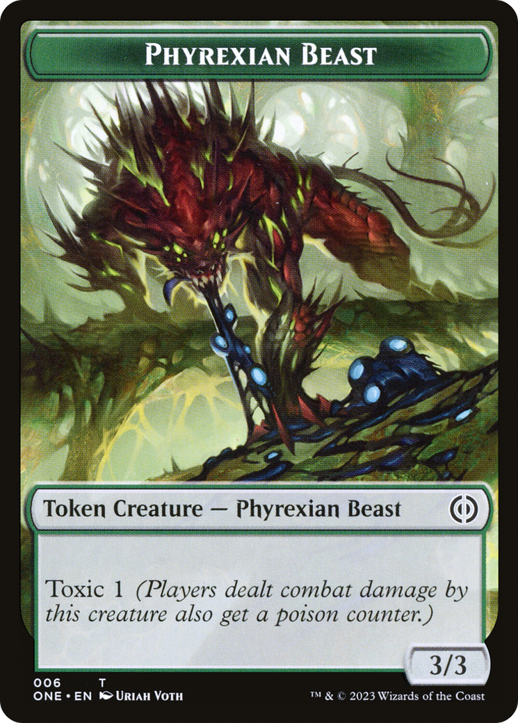 Phyrexian Beast (TONE-006) [Phyrexia: All Will Be One Tokens]