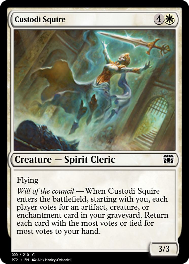 Custodi Squire (PZ2-65781) [Treasure Chest] Foil