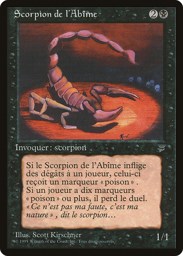 Pit Scorpion (French) - "Scorpion de l'Abime" (REN-063) [Renaissance]