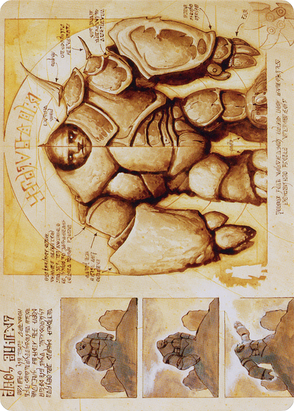 Precursor Golem // Precursor Golem (ABRO-072) (Borderless) [The Brothers' War Art Series] Foil