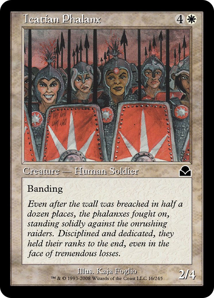 Icatian Phalanx (ME2-016) [Masters Edition II]