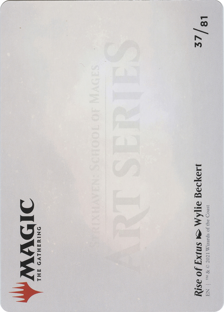 Rise of Extus // Rise of Extus (ASTX-037) (Borderless) [Strixhaven Art Series] Foil