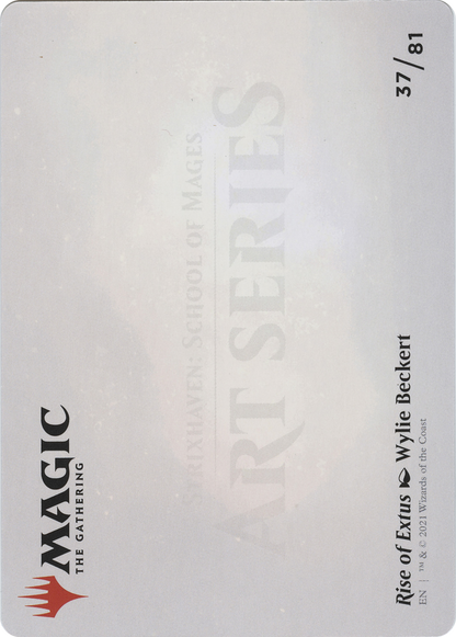 Rise of Extus // Rise of Extus (ASTX-037) (Borderless) [Strixhaven Art Series] Foil