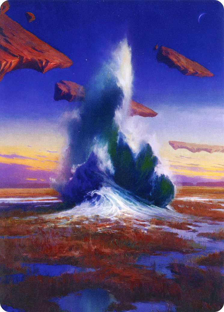 Flooded Strand // Flooded Strand (AZNR-029) (Borderless) [Zendikar Rising Art Series] Foil