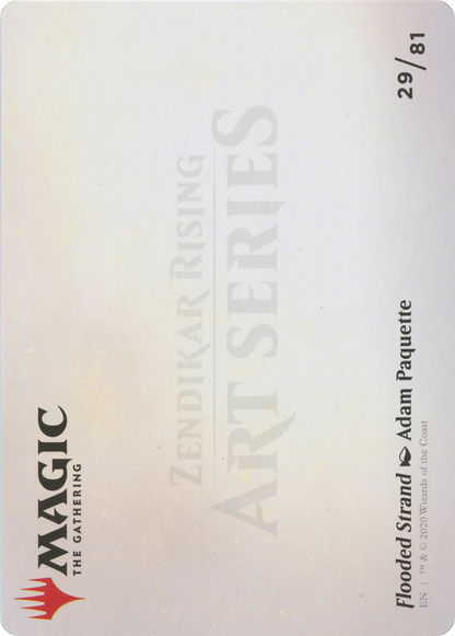 Flooded Strand // Flooded Strand (AZNR-029) (Borderless) [Zendikar Rising Art Series]