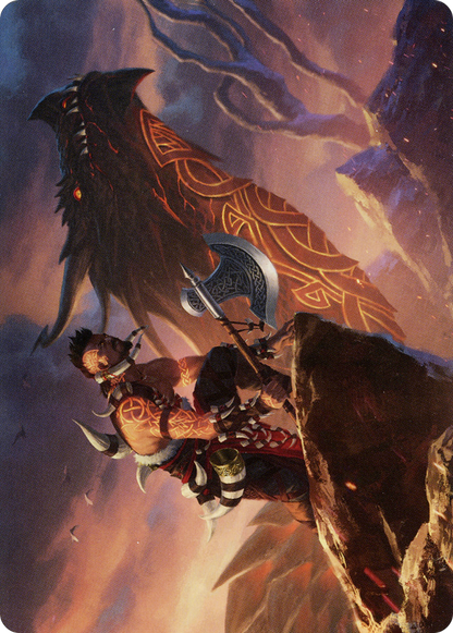 Dragonkin Berserker // Dragonkin Berserker (ASKHM-032) (Borderless) [Art Series: Kaldheim] Foil