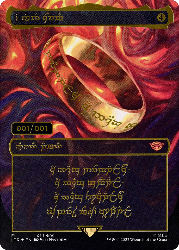 The One Ring (LTR-000) (Borderless) [The Lord of the Rings: Tales of Middle-earth] Foil