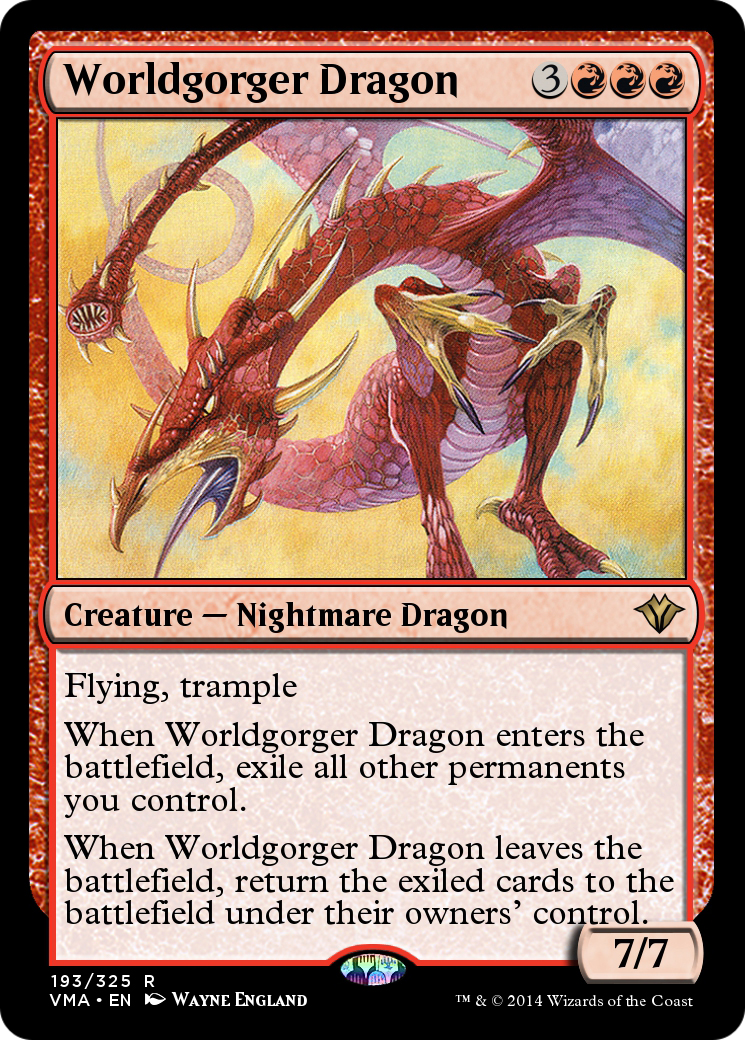 Worldgorger Dragon (VMA-193) [Vintage Masters] Foil