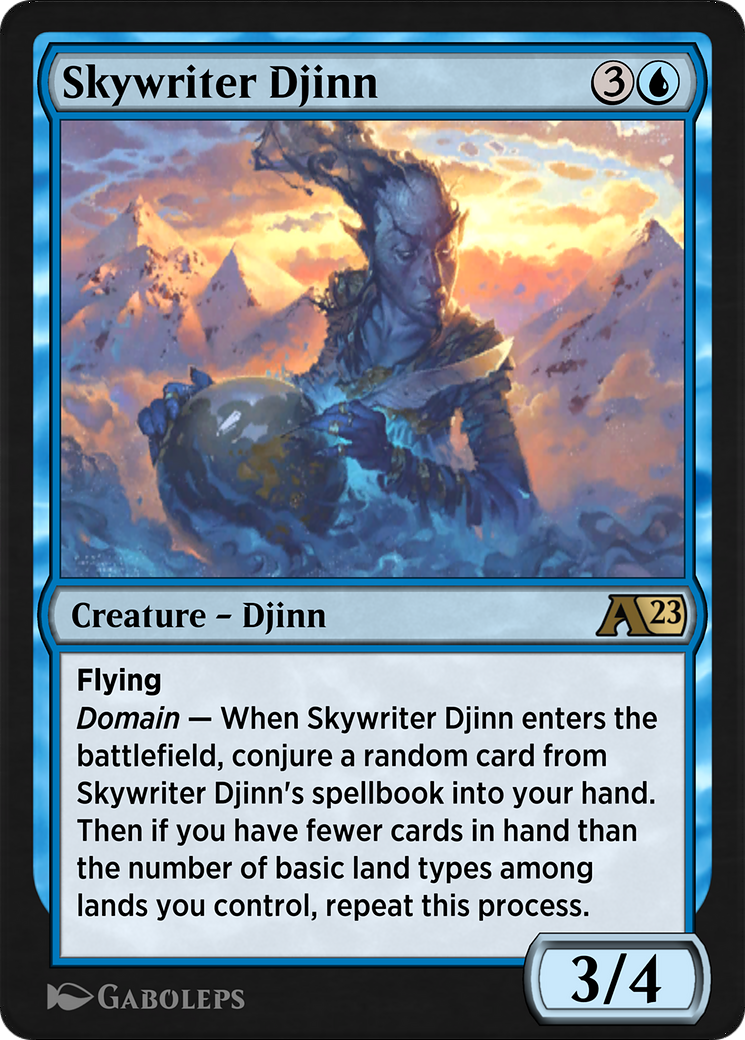 Skywriter Djinn (YDMU-005) [Alchemy: Dominaria]