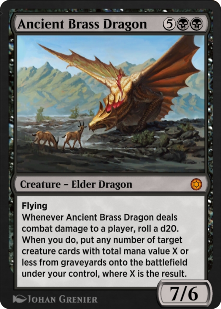 Ancient Brass Dragon (HBG-141) [Alchemy Horizons: Baldur's Gate]