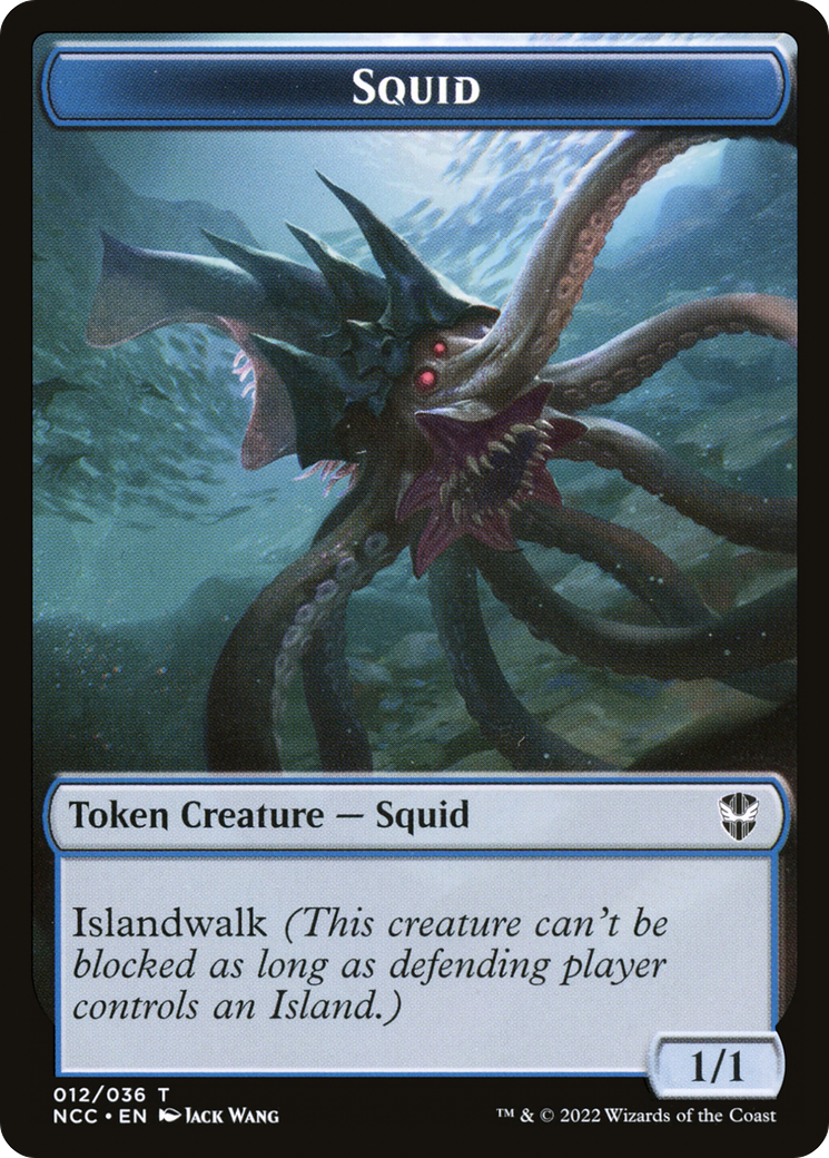Squid (TNCC-012) [New Capenna Commander Tokens] Foil