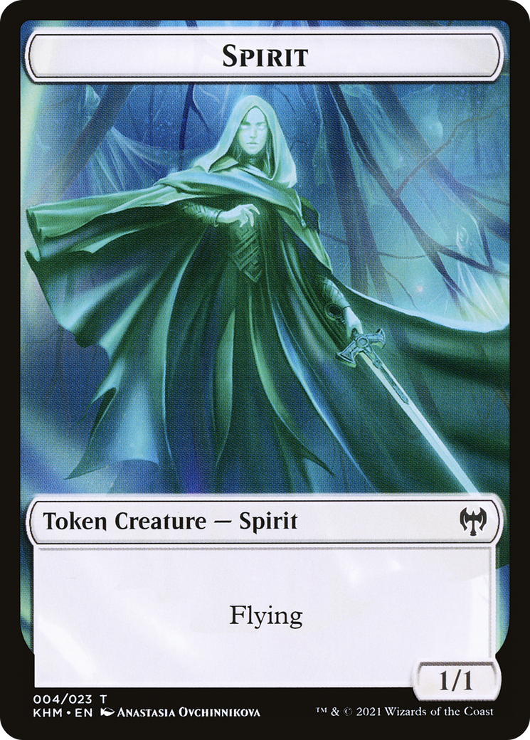Spirit (TKHM-004) [Kaldheim Tokens] Foil