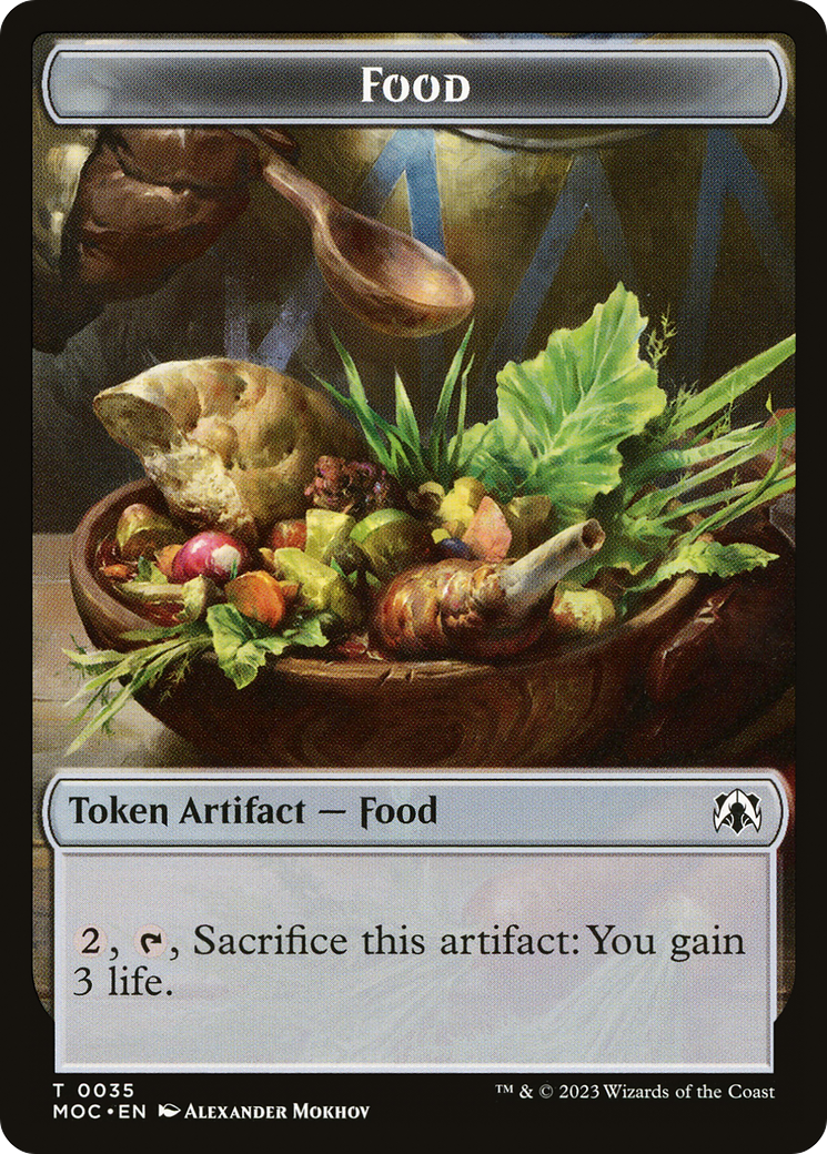 Food (TMOC-035) [March of the Machine Commander Tokens]