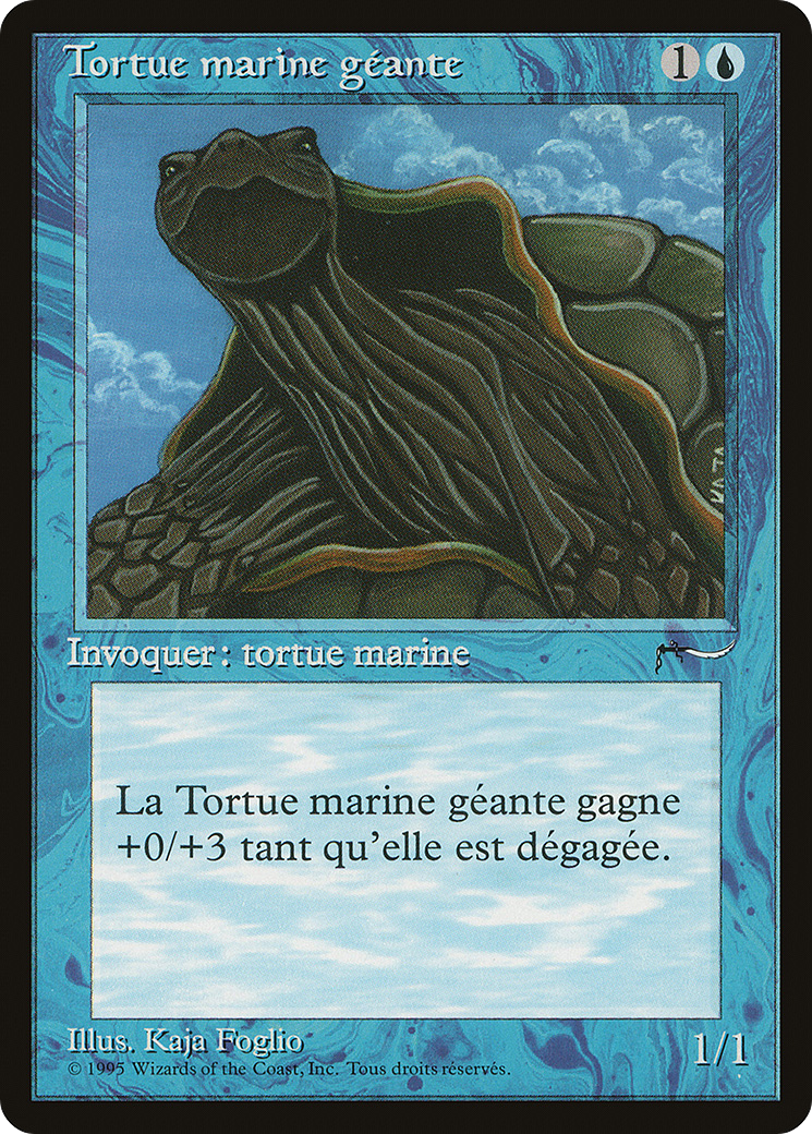 Giant Tortoise (French) - "Tortue marine geante" [Renaissance]