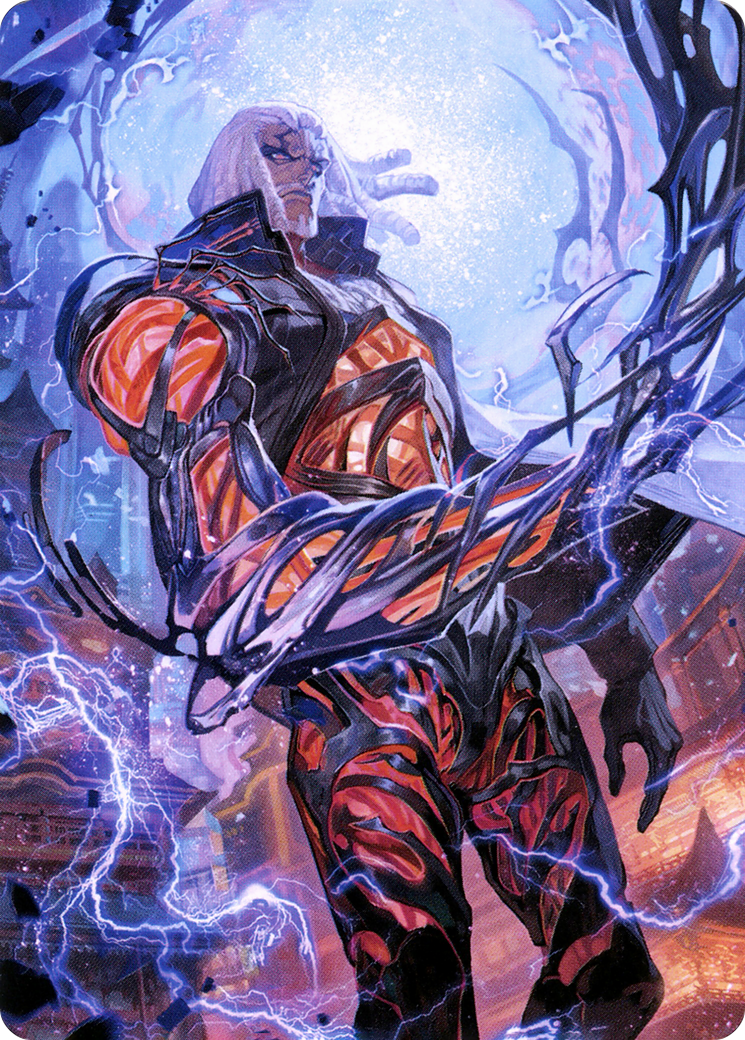 Tezzeret, Betrayer of Flesh // Tezzeret, Betrayer of Flesh (ANEO-054) (Borderless) [Neon Dynasty Art Series]