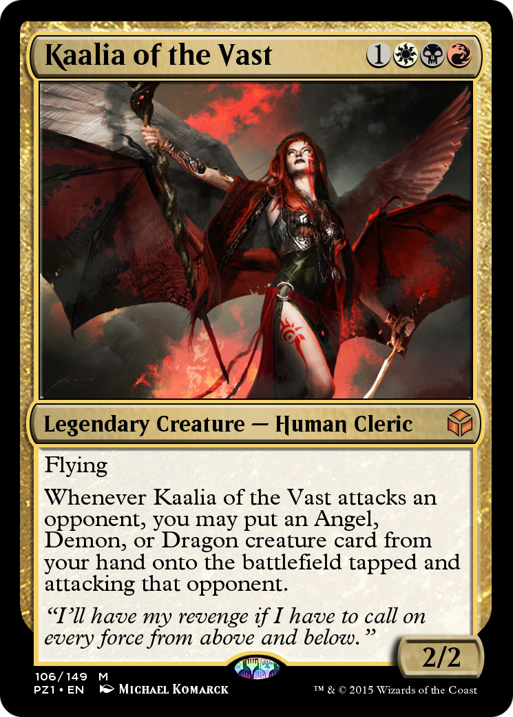 Kaalia of the Vast (PZ1-106) [Legendary Cube Prize Pack] Foil