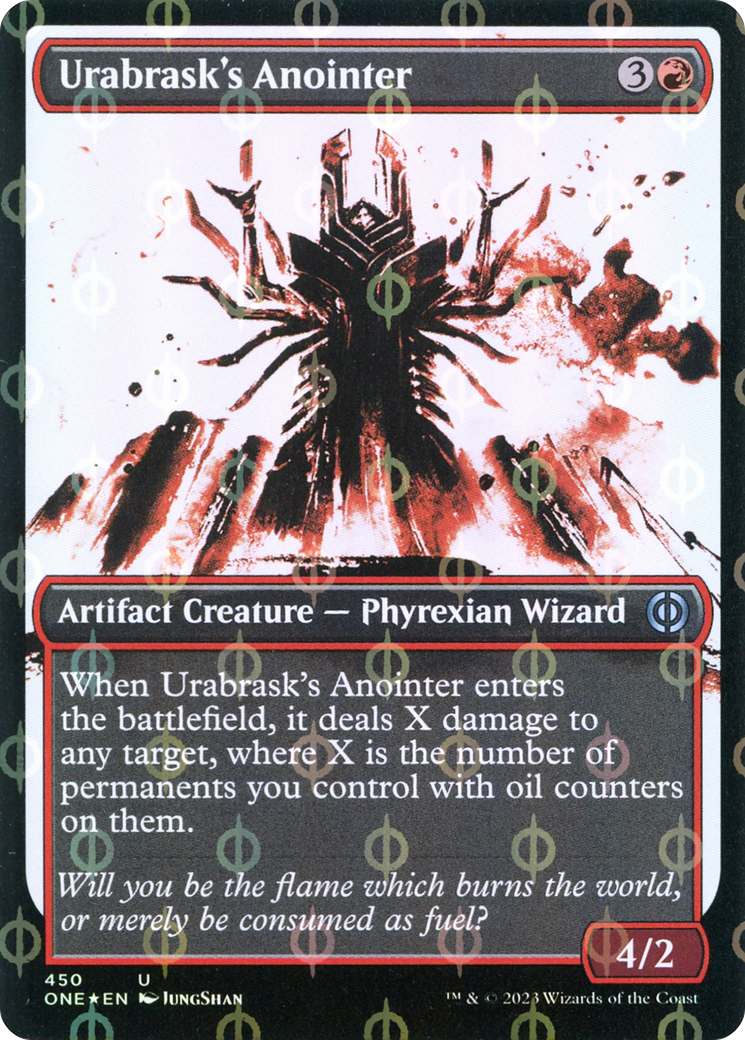 Urabrask's Anointer (Showcase) (Step-and-Compleat Foil) (ONE-450) [Phyrexia: All Will Be One]