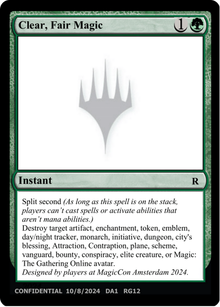 Clear, Fair Magic (UNK-RG12B) [Unknown Event]