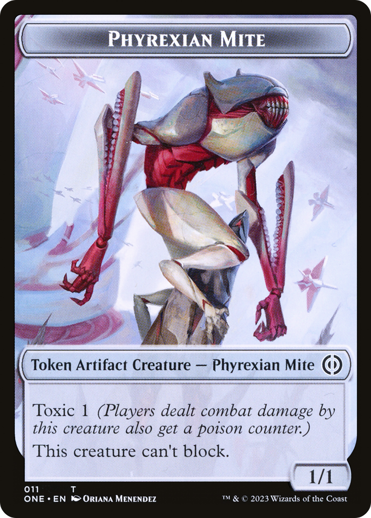 Phyrexian Mite (TONE-011) [Phyrexia: All Will Be One Tokens] Foil