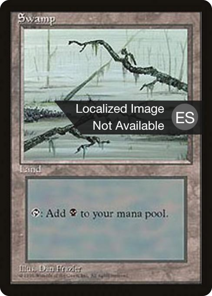 Swamp (C) (4BB-191) [Fourth Edition Foreign Black Border]
