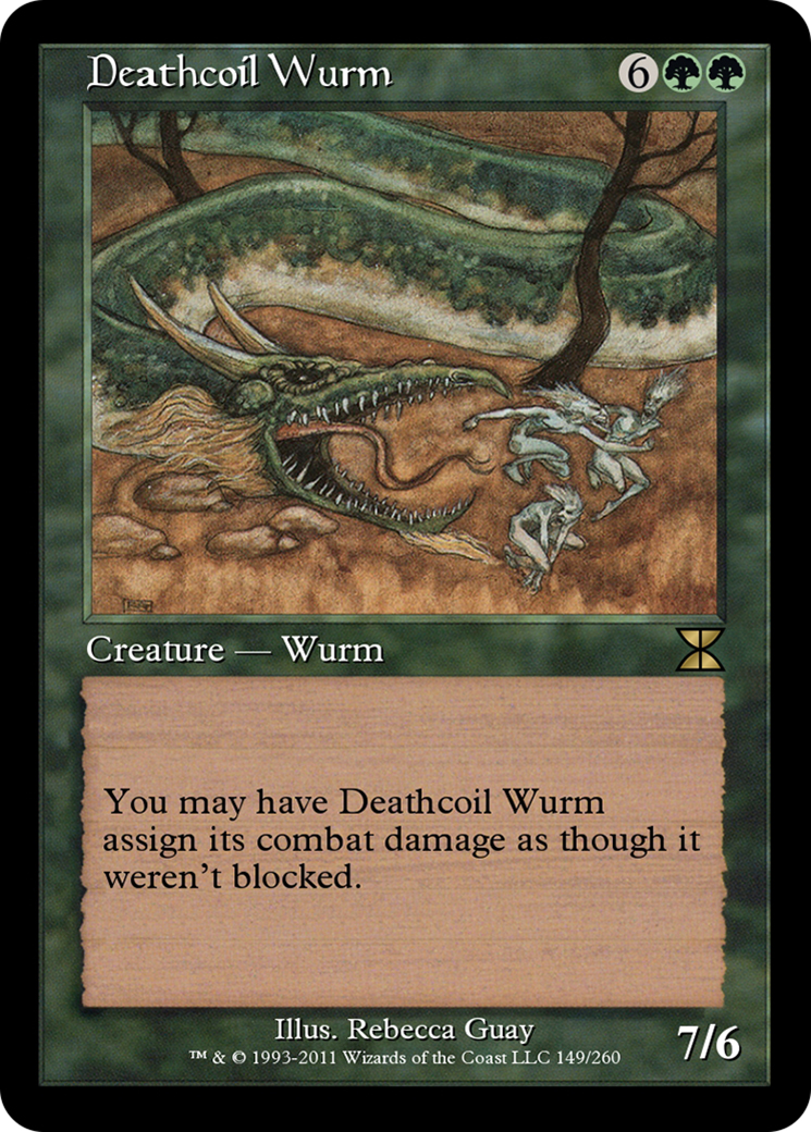 Deathcoil Wurm (ME4-149) [Masters Edition IV] Foil