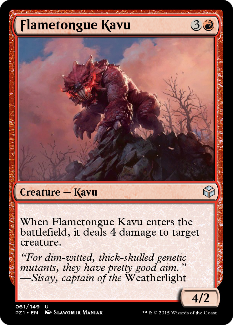 Flametongue Kavu (PZ1-061) [Legendary Cube Prize Pack]