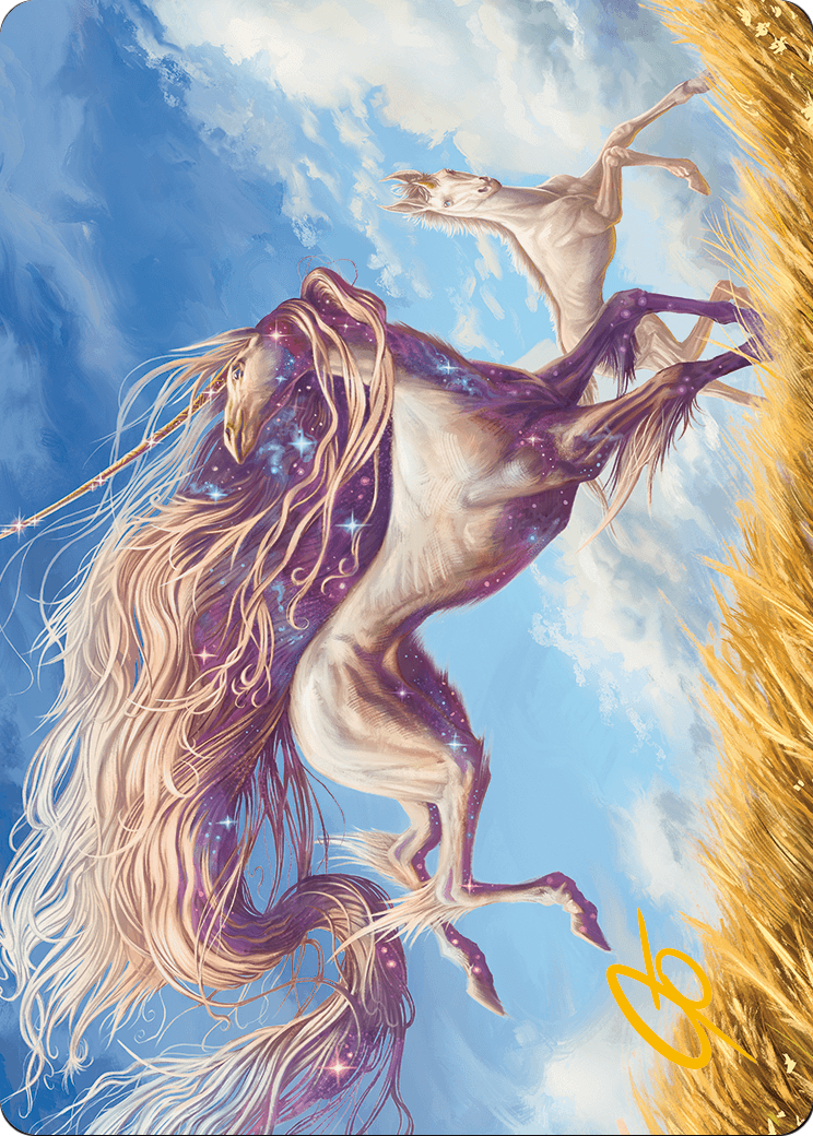 Nyxborn Unicorn // Nyxborn Unicorn (AMH3-001) (Borderless) [Modern Horizons 3 Art Series] Foil