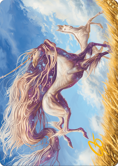 Nyxborn Unicorn // Nyxborn Unicorn (AMH3-001) (Borderless) [Modern Horizons 3 Art Series]