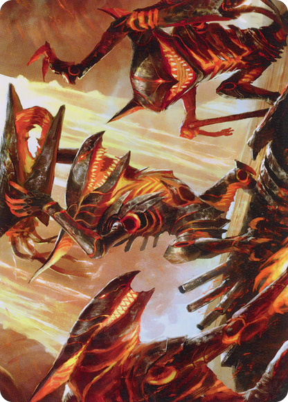 Gleeful Demolition // Gleeful Demolition (AONE-028) (Borderless) [Phyrexia: All Will Be One Art Series]